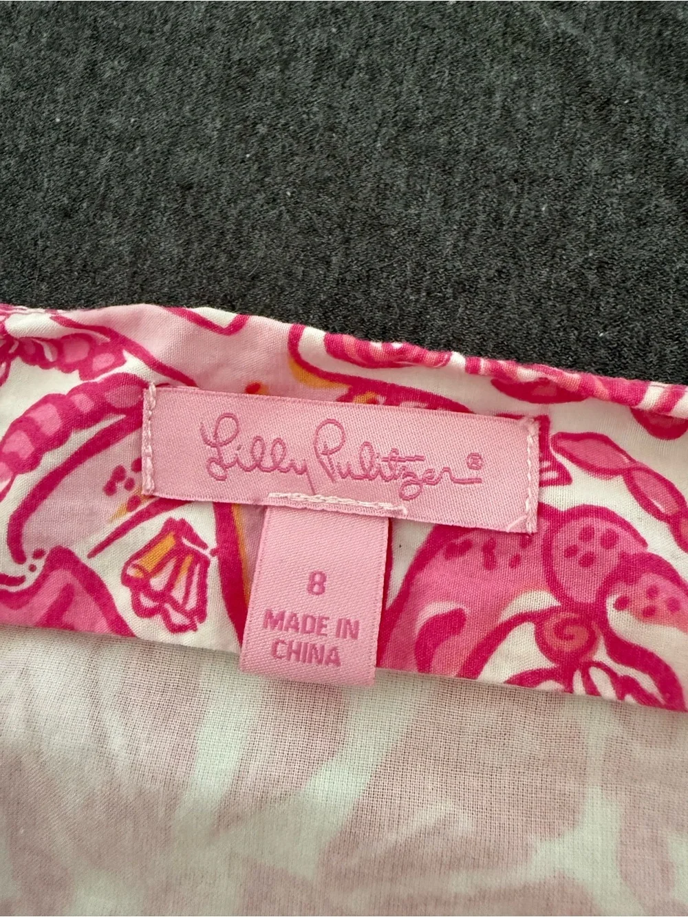 Lilly Pulitzer Pink Shell-Print Scalloped Hem Mini Skirt